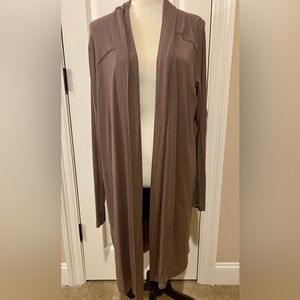 Athleta size large long brown duster